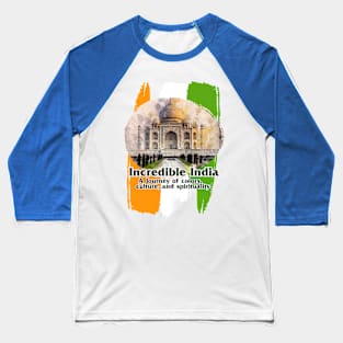 India: A Journey of Colors, Culture, and spirituality. Baseball T-Shirt